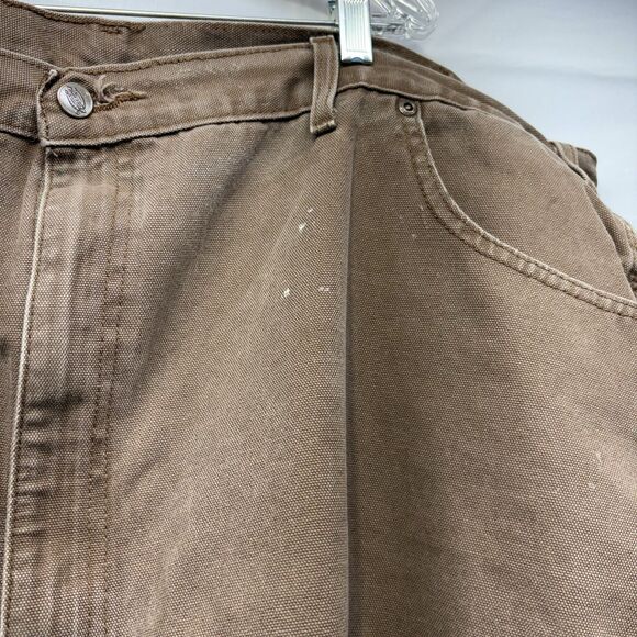 Dickies Brown Straight Leg Carpenter Work Pants  Casual/Work Pant Men’s 48x30 - Picture 3 of 7